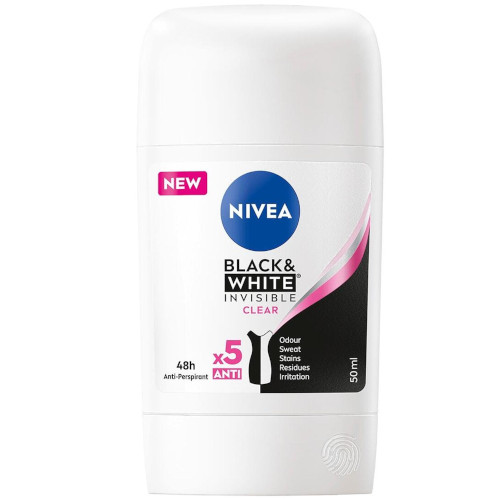 Антиперсперант стик NIVEA Black & White Invisible Original Deo Stick, 50 мл