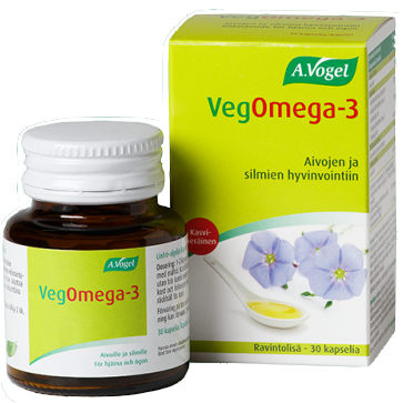 Омега 3 веганские из льняного семени A.Vogel veg omega 3, 30 капс