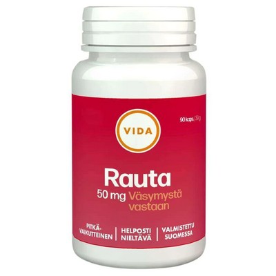 Железо+витамин C Vida Vahva Rauta 50mg 90 kaps