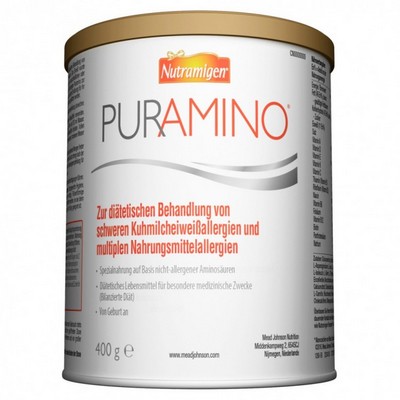 Детская смесь NUTRAMIGEN PURAMINO (Нутрамиген гипоаллергенный), 400 гр