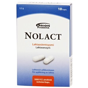 Nolact Уменьшает непереносимость лактозы