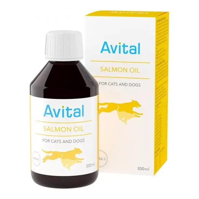 Лососевое масло для животных Avital lohiöljy(salmon oil), 100 мл