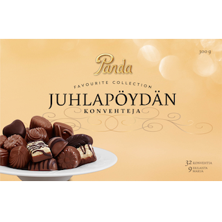Набор шоколадных конфет Panda Juhlapöydän konvehteja