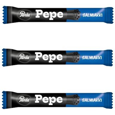 Лакричная палочка Panda Pepe salmiakki солёная лакрица, 32 гр