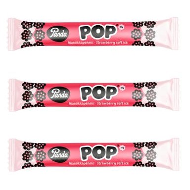 Лакричная палочка Panda Pop с клубникой и лакрицей, 22г