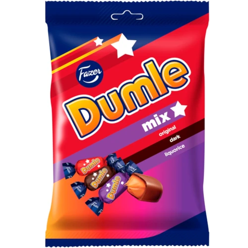 Ассорти шоколадных конфет Fazer Dumle Mix, 200 гр (пакет)