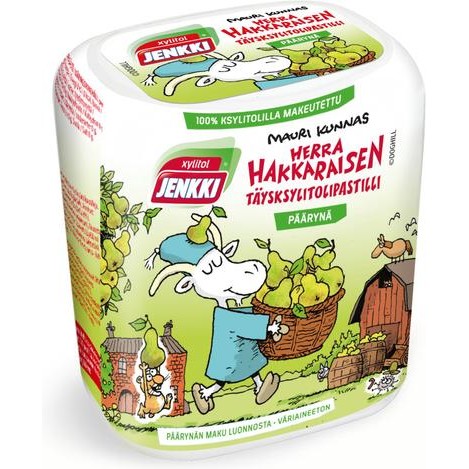 Пастилки без сахара(с ксилитом) Herra Hakkaraisen вкус груши, 55 гр