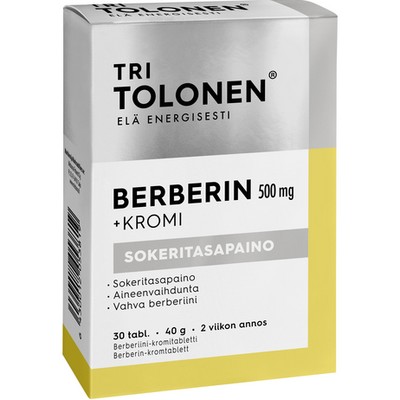 Tri Tolosen Berberin+ Kromi 500 mg берберин + хром, 30 табл