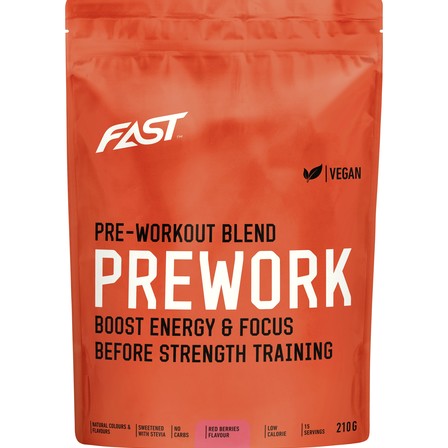 Аминокислотная смесь перед тренировкой Fast prework Red berries, 210 гр