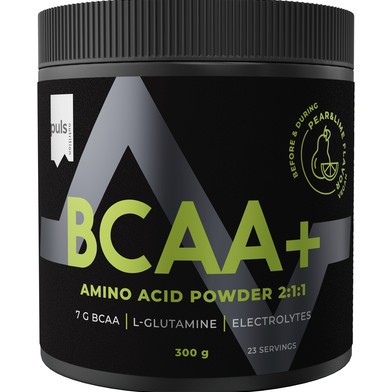 Аминокислотный напиток Puls 300g BCAA+ вкус груши и лайма, 300 гр