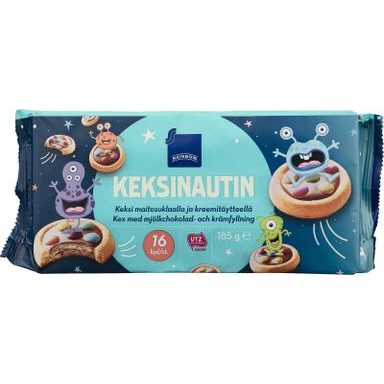Печенье Rainbow Keksinautin с начинкой , 185 гр