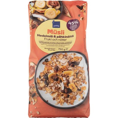 Мюсли фруктово-ореховые Rainbow Musli, 750 гр