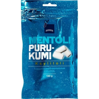 Жвачка с ксилитом Rainbow Mentol ментоловая, 130 гр