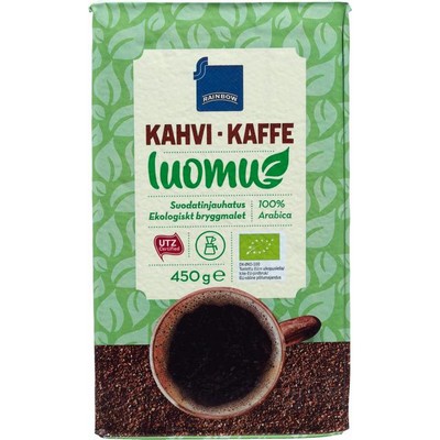 Кофе молотый органический Rainbow Kahvi Luomu, 450 гр