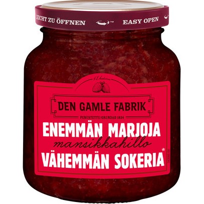 Клубничное варенье из Финляндии Den Gamle Fabrik