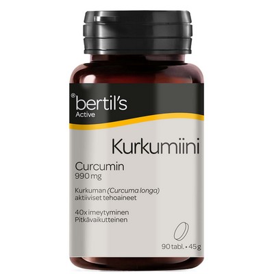Куркумин BERTIL'S ACTIVE KURKUMIINI, 90 табл