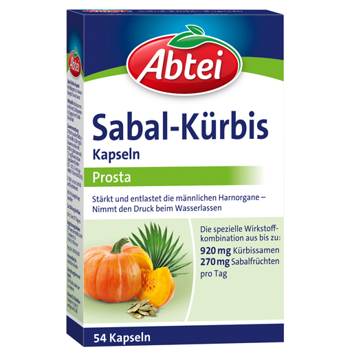 Экстракт тыквы для мочевого пузыря ABTEI Sabal Kürbis, 54 капс