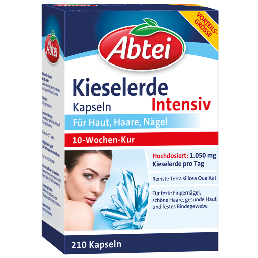 Кремний для красоты кожи, волос и ногтей ABTEI Kieselerde, 60 капс