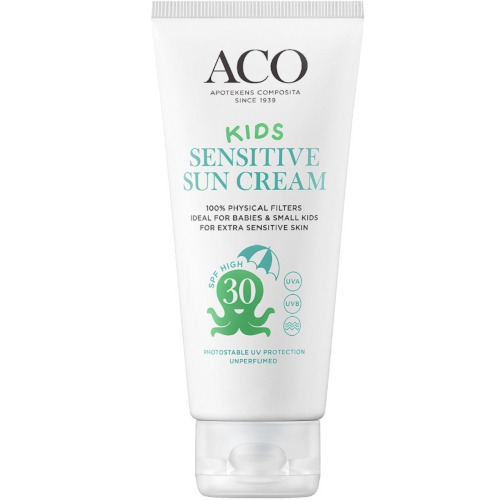 Детский солнцезащитный крем ACO Sun Kids Sensitive Cream SPF30, 100 мл