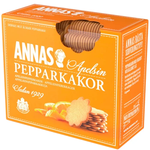 Апельсиновые пряники Annas appelsiinipiparkakut 300 гр