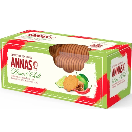 Имбирное печенье со вкусом лайма и чили Annas Lime & Chili 150 гр