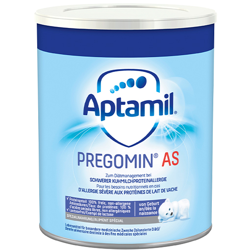 Специальная детская сухая молочная смесь APTAMIL Pregomin AS, 400 гр