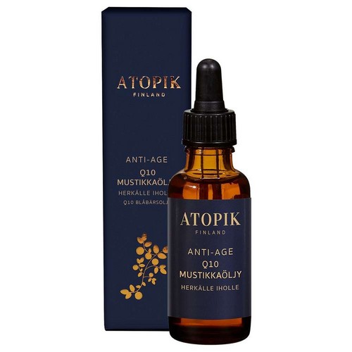 Черничное масло для лица Atopik Anti-Age Q10 Mustikkaöljy 30 мл