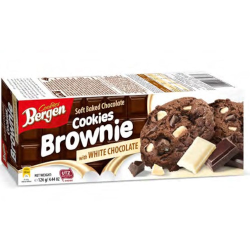 Печенье Bergen Cookies с белым и темным шоколадом, 126 гр