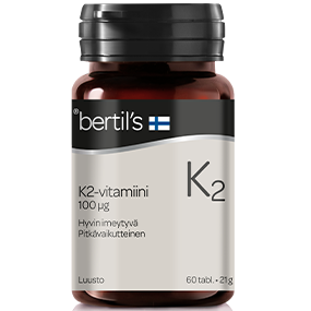 Витамин K2 для костей Bertil's K2-vitamiini 60 табл