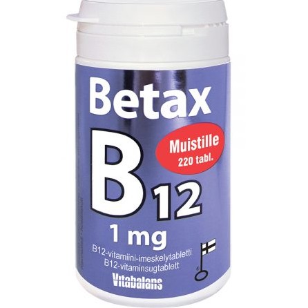Витамин B 12 Betax B12 1 mg, 220 табл