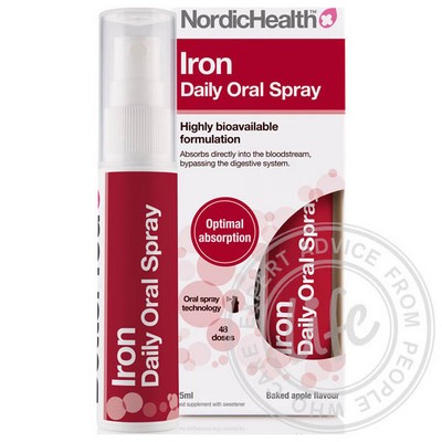 Железо в спрее Nordic Health Iron 5 мг, 25 мл