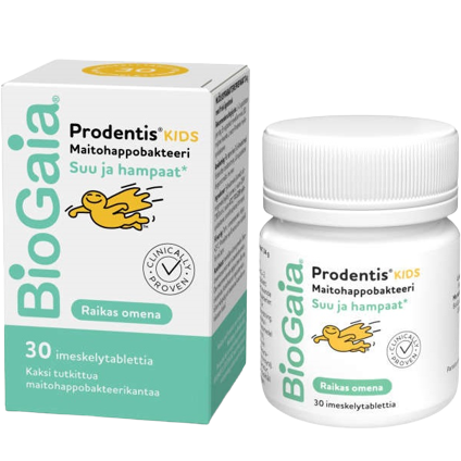 Детский пробиотик со вкусом яблока BioGaia Prodentis Kids, 30 табл