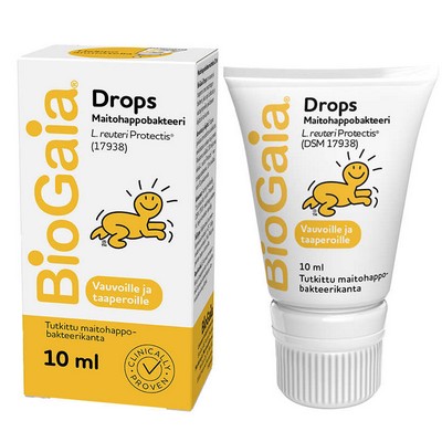 Молочно- кислые бактерии BioGaia Drops 10 мл с рождения