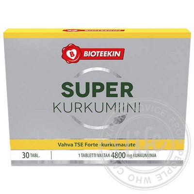 Куркумин Bioteekin Super Kurkumiini, 30 табл