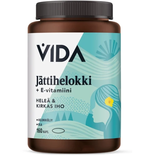 Масло примулы вечерней и витамин Е Vida Jättihelokki, 160 капс