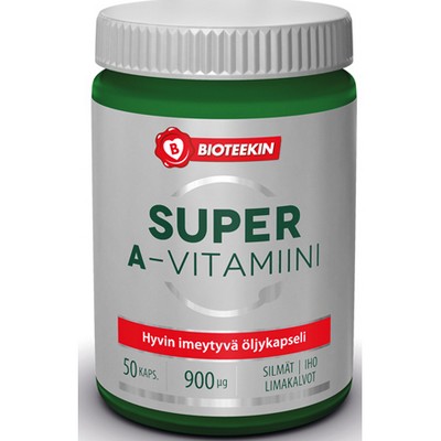 Витамин А Bioteekin Super A-vitamiini, 50 капс