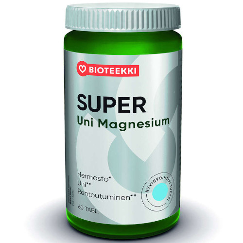 Магний и растительные экстракты для нервной системы Bioteekin Super Uni Magnesium, 60 табл