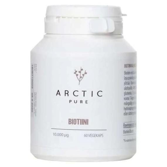 Усиленный биотин 10000 мкг Arcticpure Biotiini 10 mg, 60 капс
