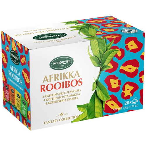 Чай Nordqvist Afrikka rooibos чёрный без кофеина, Ройбуш «Африка», 20 пак