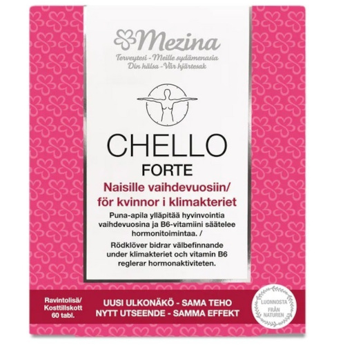 Витамины при менопаузе Chello Forte + B6 Витамин, 120 таблеток
