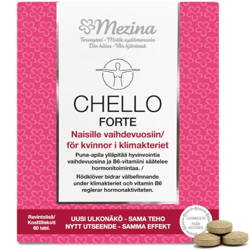 Витамины при менопаузе Chello Forte + B6 Витамин, 60 таблеток