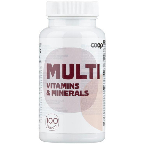 Витаминные комплекс Coop Multi Monivitamiini, 100 табл