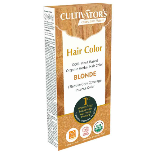 Cultivators Blonde Натуральная растительная краска для волос блонд 100 гр