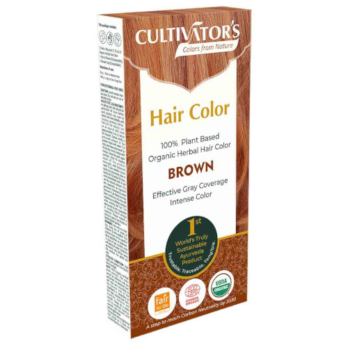Cultivators Brown Растительная краска для волос цвет коричневый 100 гр
