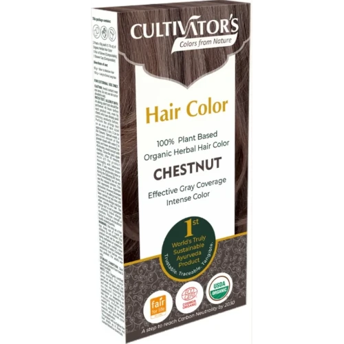 Cultivators Chestnut Натуральная растительная краска для волос каштановый 100 гр