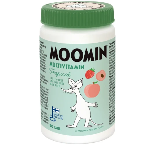 Детские мультивитамины Moomin Monivitamiini tropical purutabletti 90 шт
