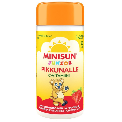 Детский витамин С Minisun C-vitamiini Junior, 80 табл