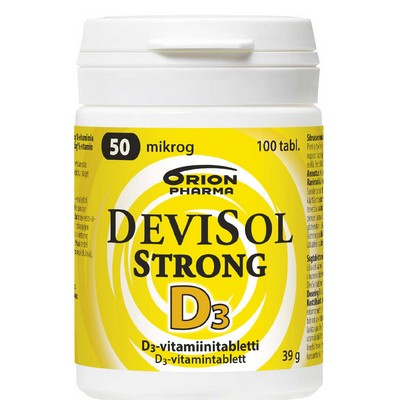 Витамин D3 Devisol (Девисол) Strong 50 µg 100 табл цитрусовый вкус