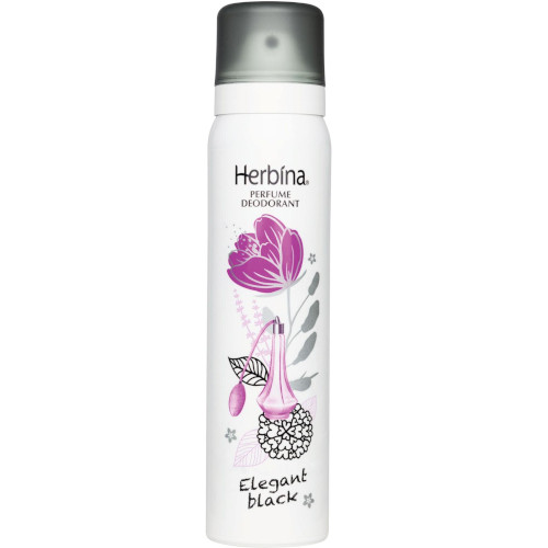 Дезодорант спрей без алюминия Herbina ElegantBlack, 100 мл