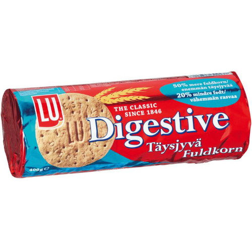 Злаковые печенья с цельными злаками Digestive Täysjyvä 400 гр